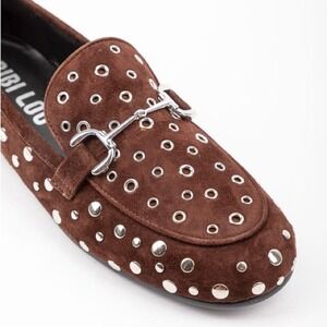 Bibi Lou Zagreb Studded Loafers Brown New US 9-9.5 EU 40